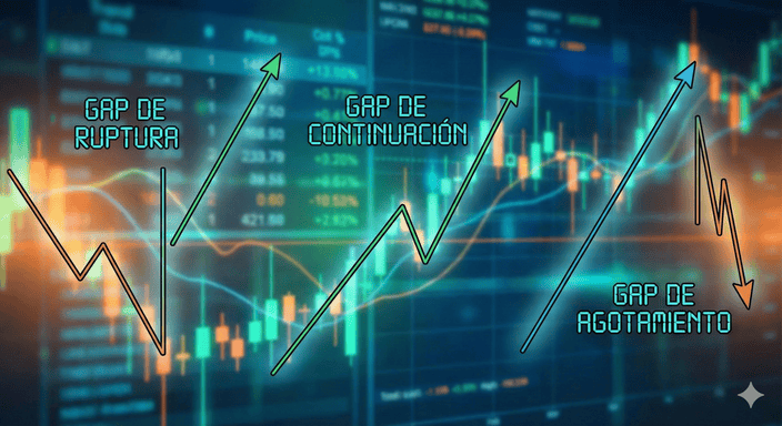 ¿Qué son los Gaps en el Trading? Entiende las Brechas de Ruptura, Continuación y Agotamiento