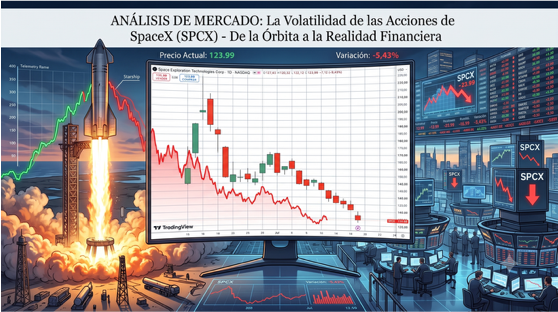 Por qué cae la acción de SpaceX ¿podrá rebotar?
